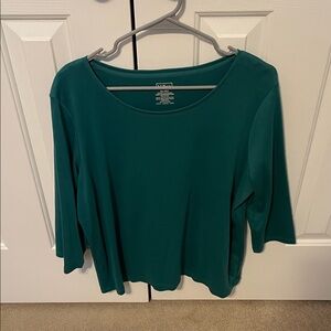 LL Bean Women's Teal Top Extra Large Petite (Like New)
